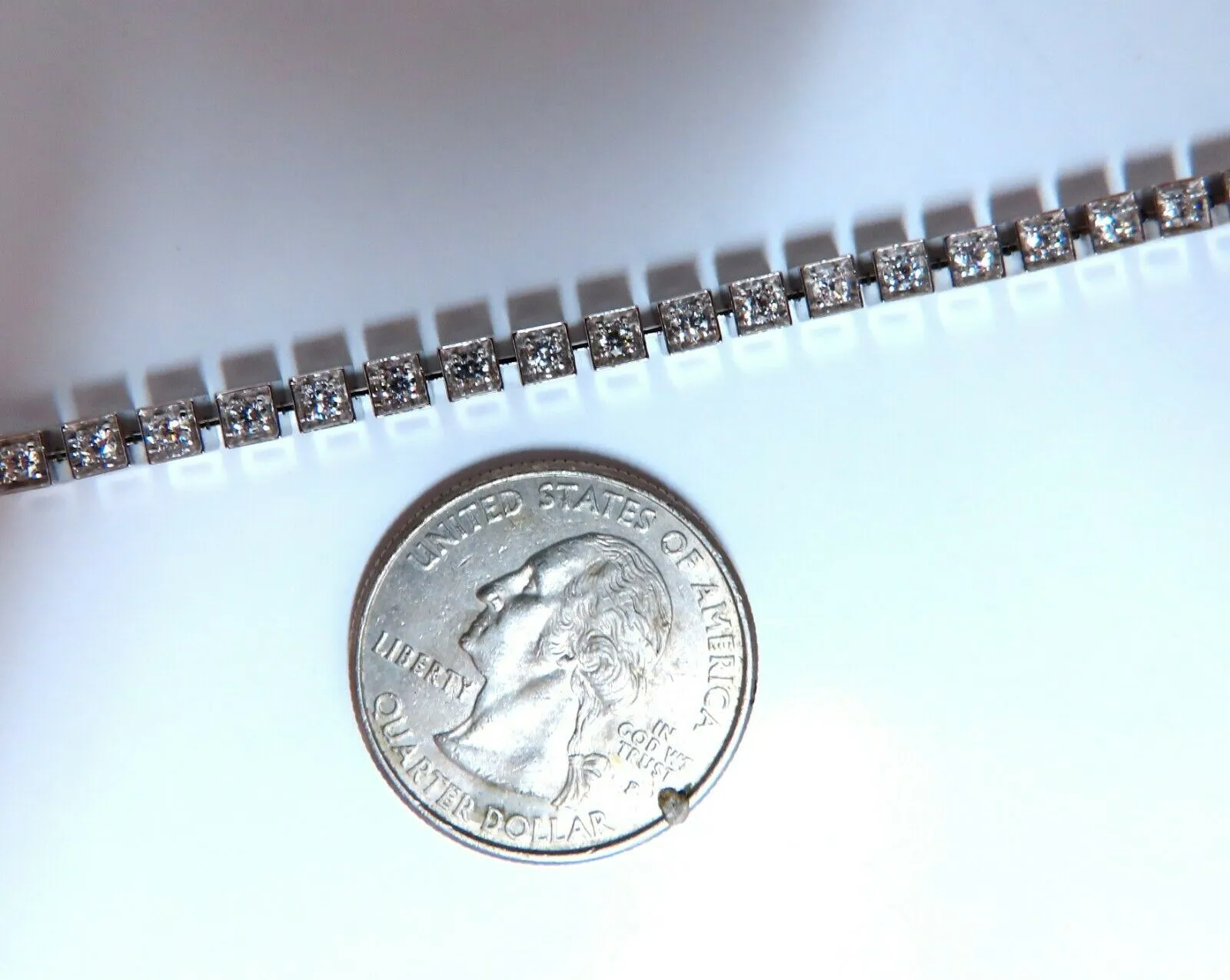 1.40ct Box Bead Set Prime Pave Natural Round Diamonds Bracelet 14kt