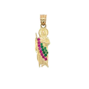 14K Gold 1" San Judas Pendant