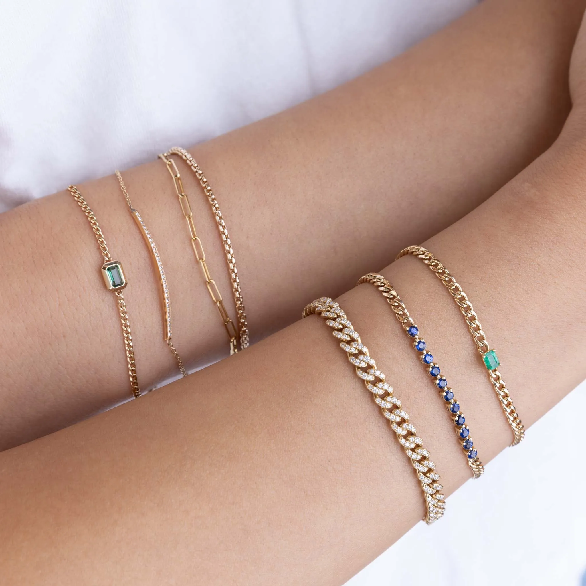 14k Gold Small Box Chain Bracelet