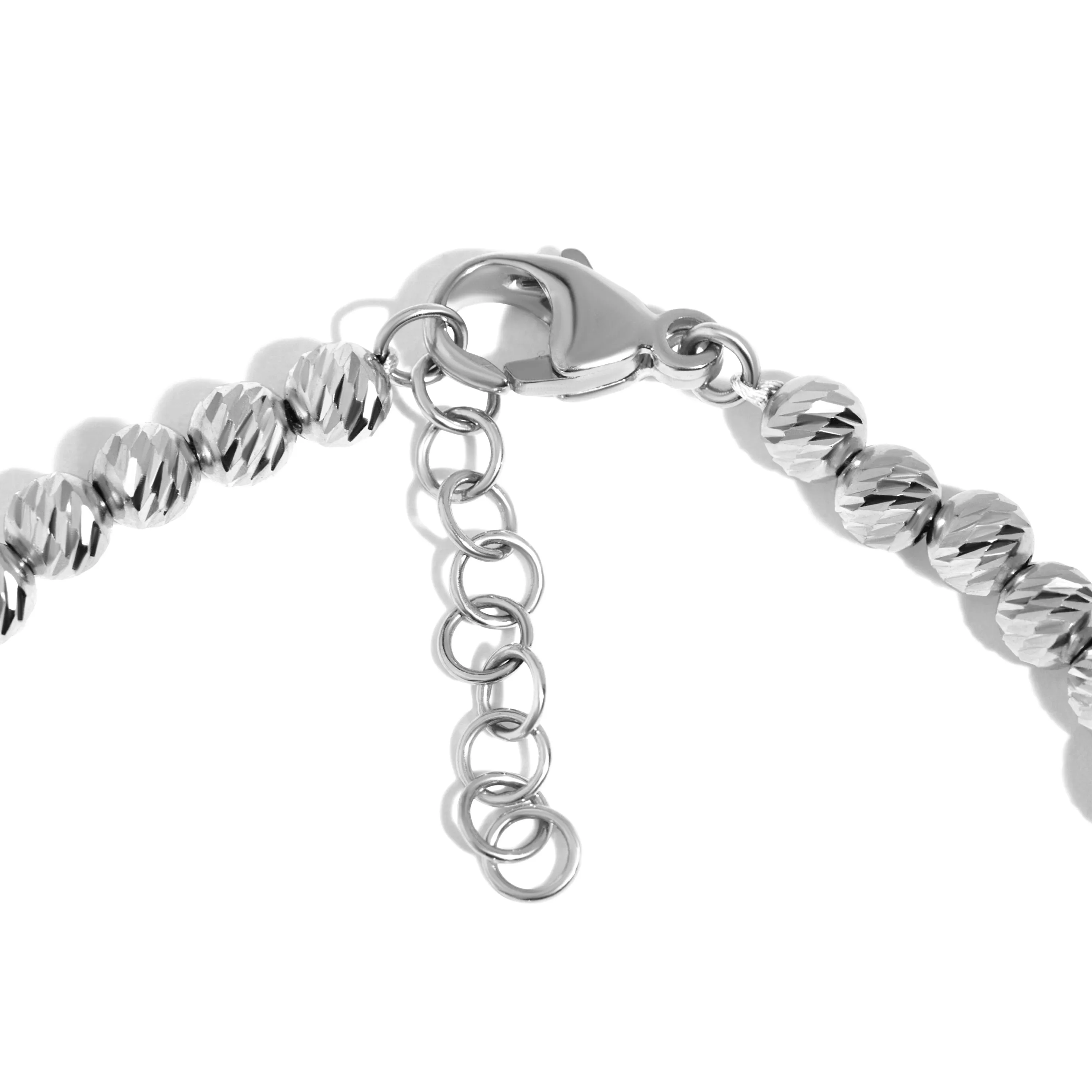 14K White Gold Lydia Beaded Bracelet