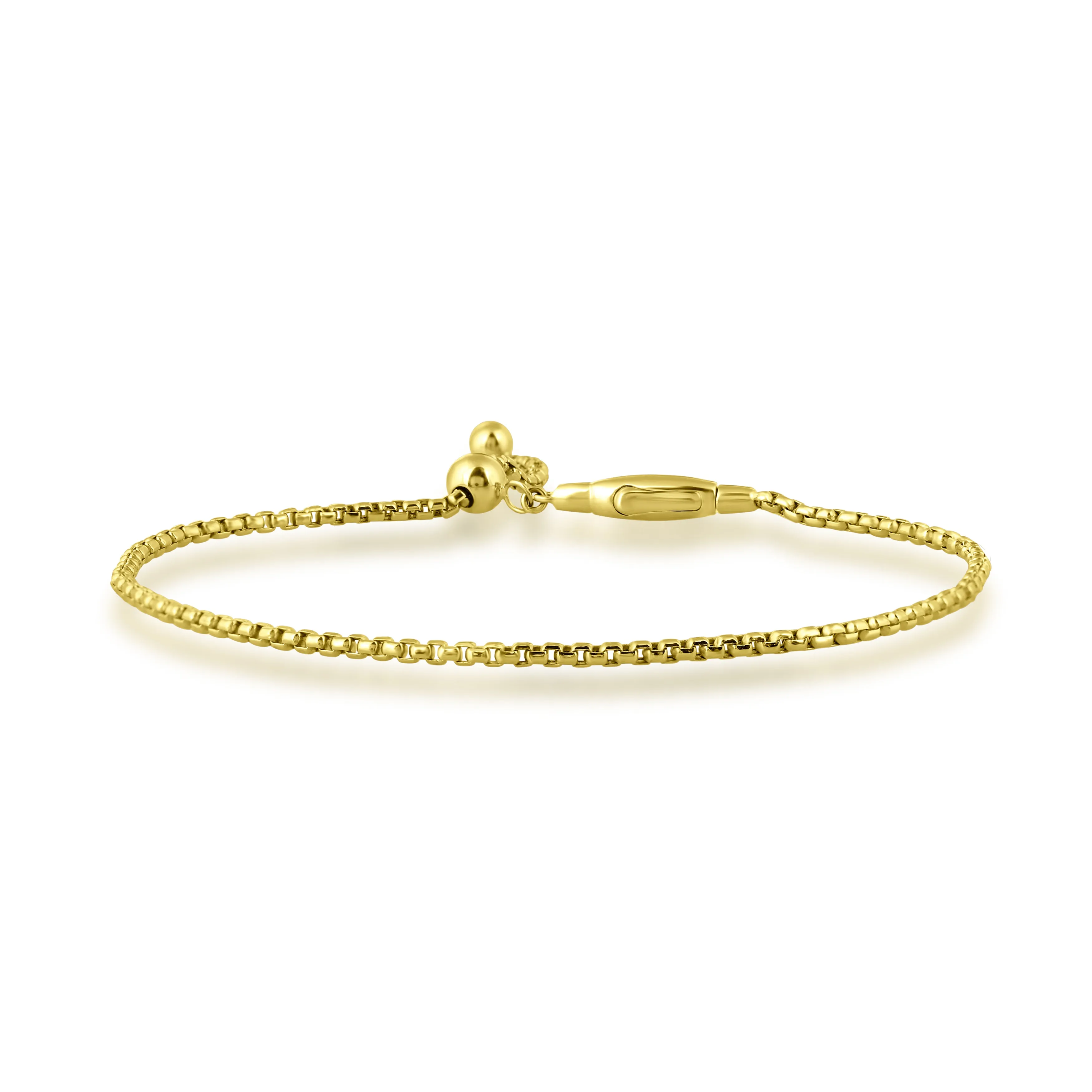 14K Yellow Gold Carmine Bolo Bracelet