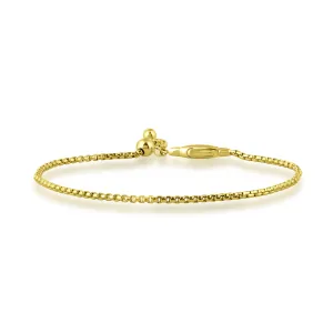 14K Yellow Gold Carmine Bolo Bracelet