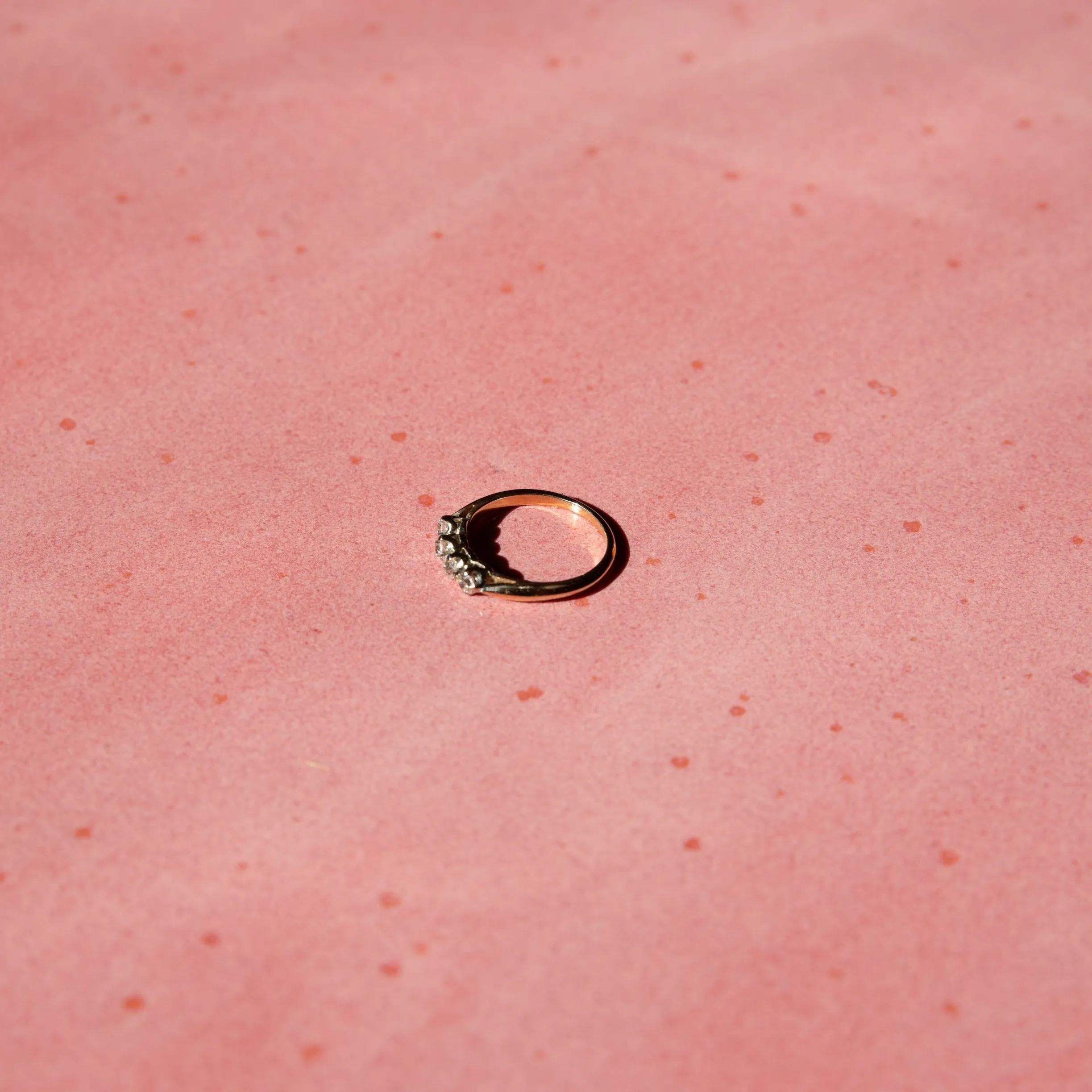 14k Yellow Gold Diamond Band