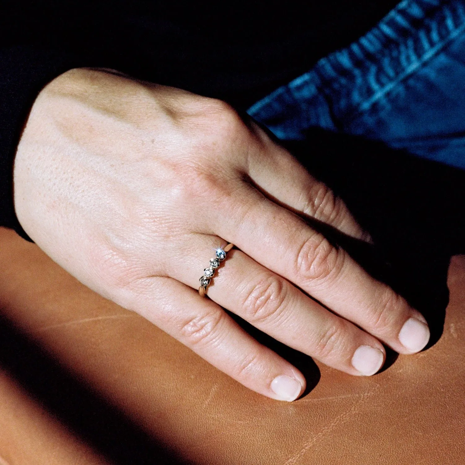 14k Yellow Gold Diamond Band