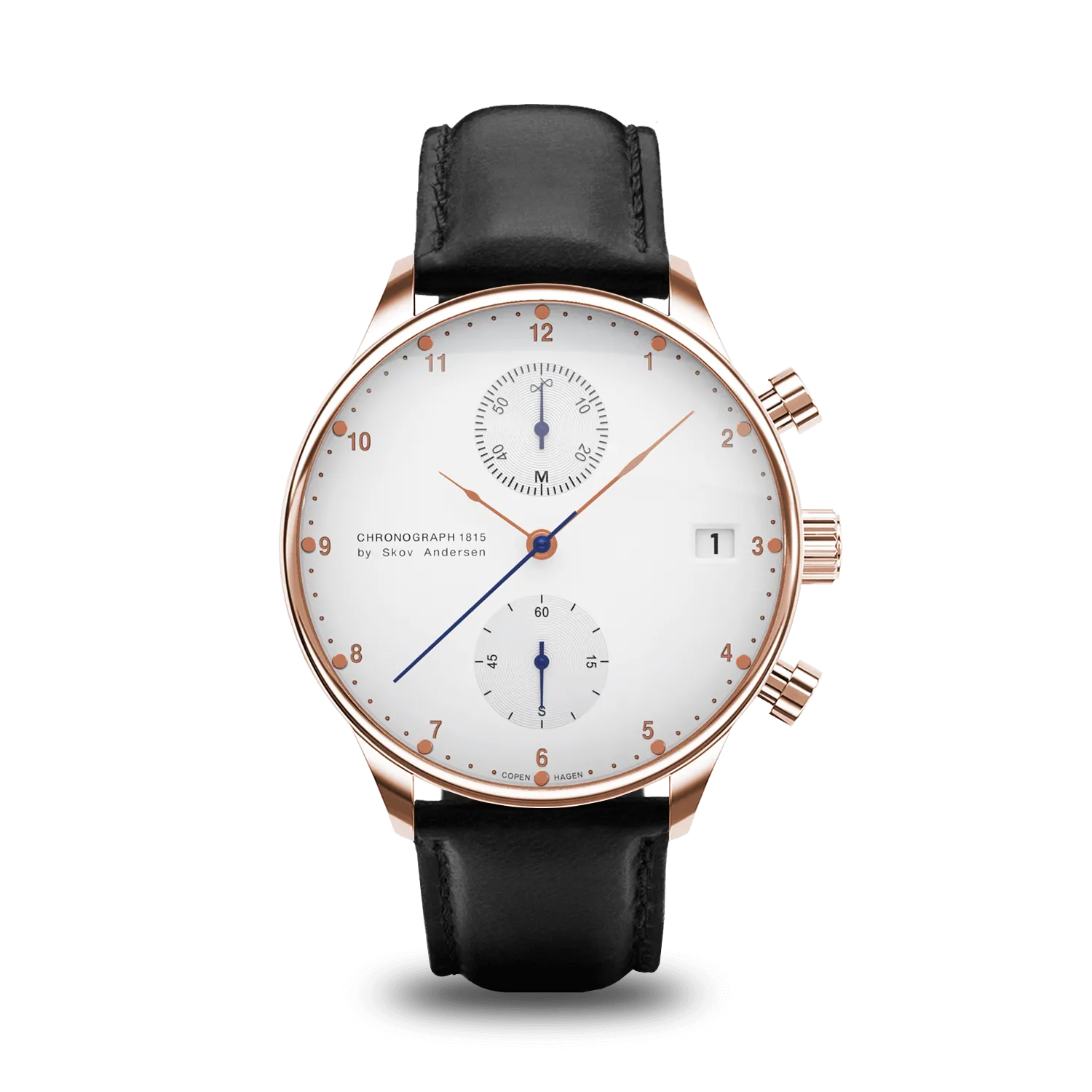 1815 Chronograph, Rose Gold / White