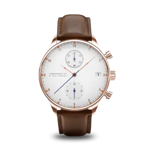 1815 Chronograph, Rose Gold / White