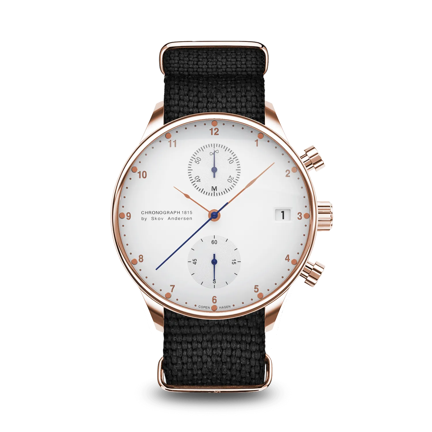 1815 Chronograph, Rose Gold / White