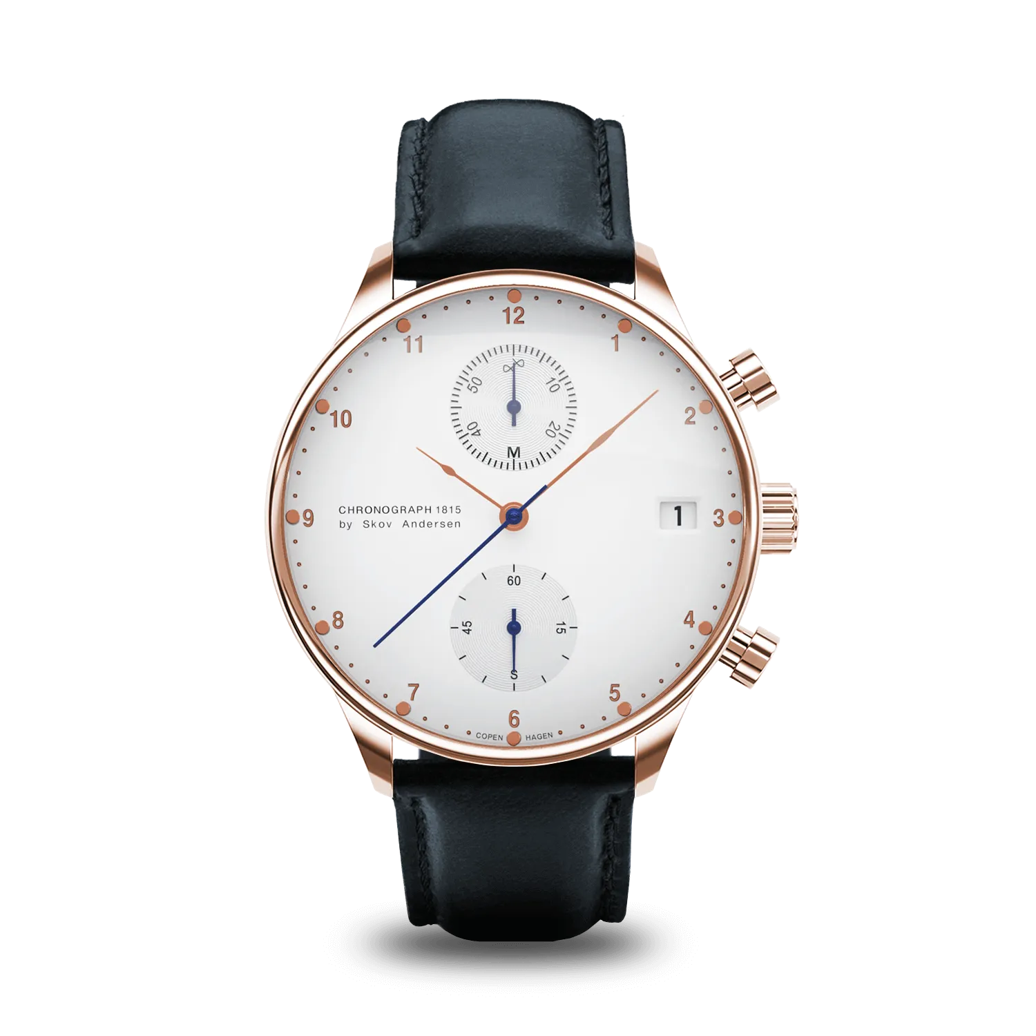1815 Chronograph, Rose Gold / White