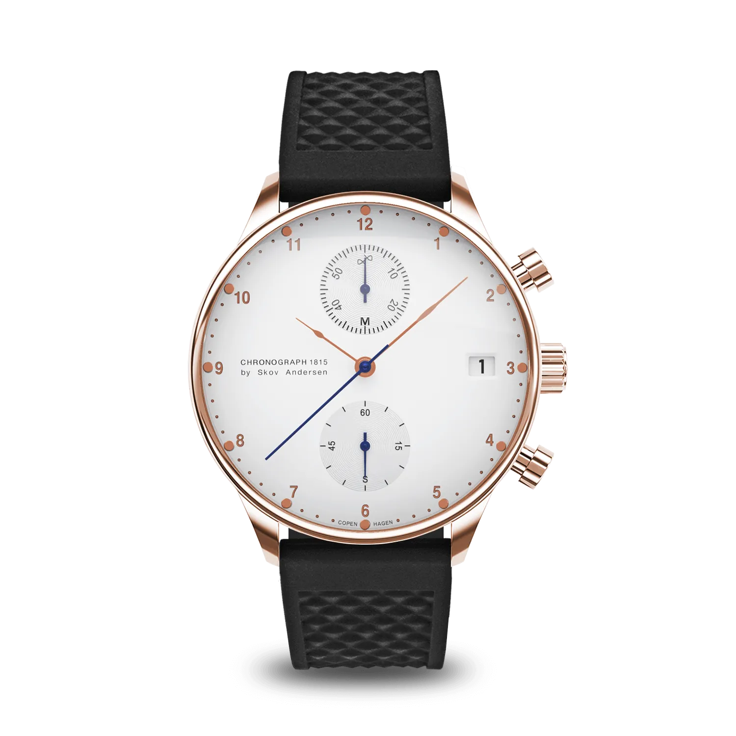 1815 Chronograph, Rose Gold / White