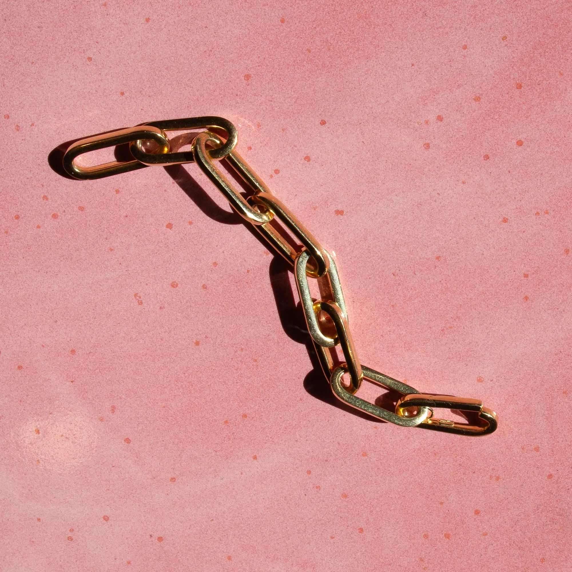 18k Gold Italian Paperclip Bracelet