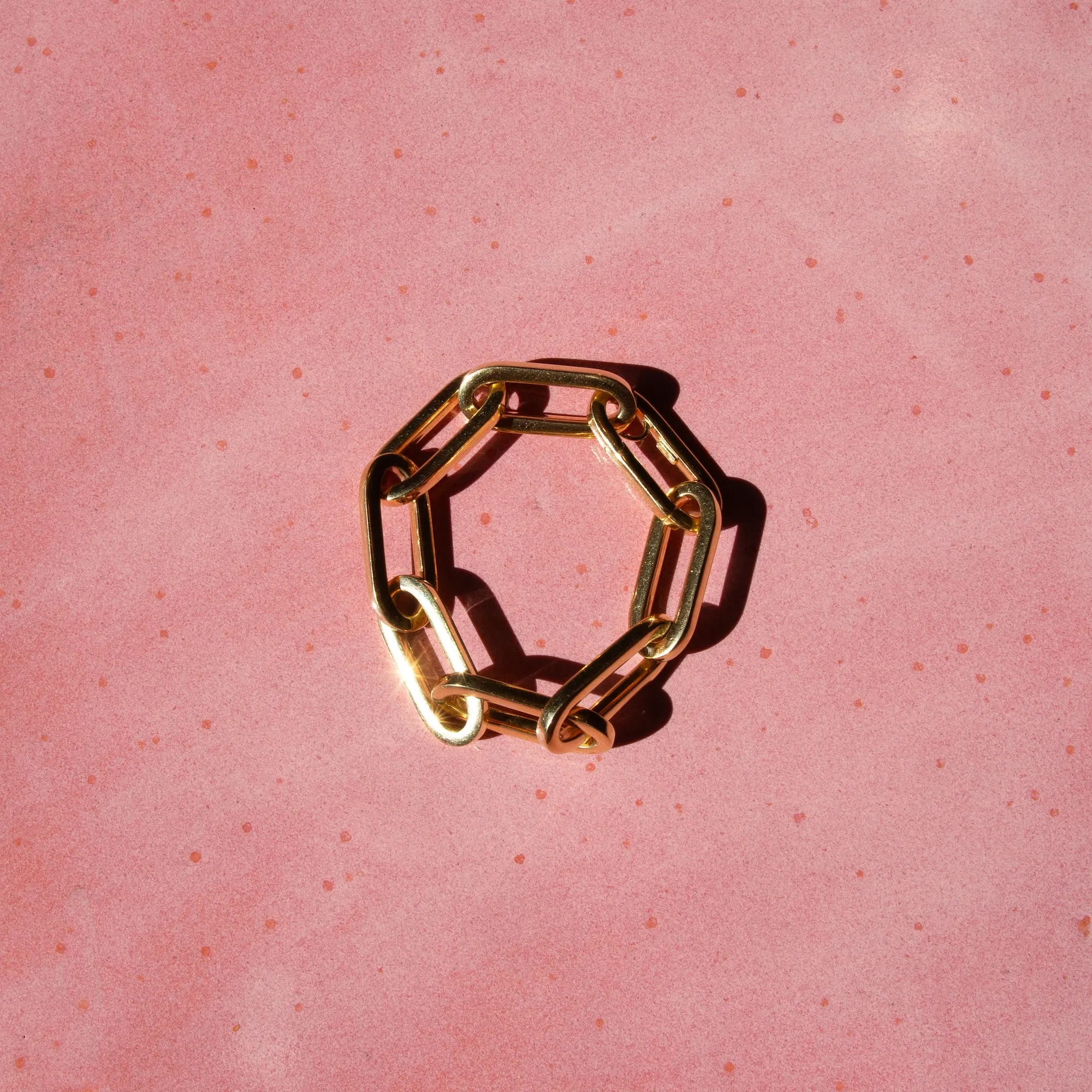 18k Gold Italian Paperclip Bracelet