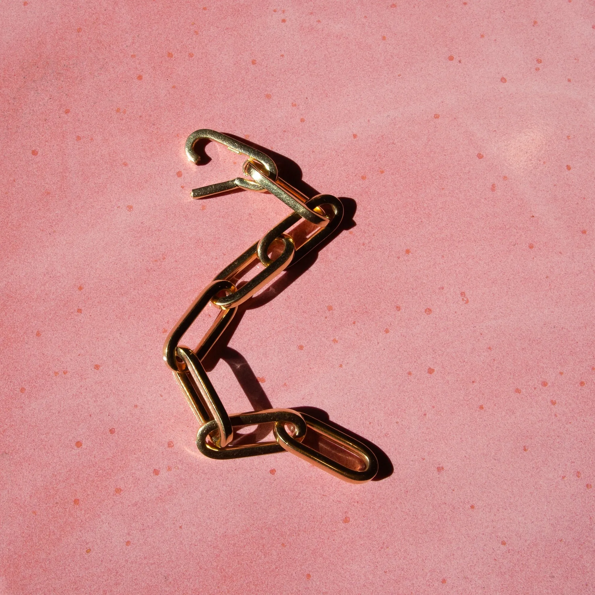 18k Gold Italian Paperclip Bracelet