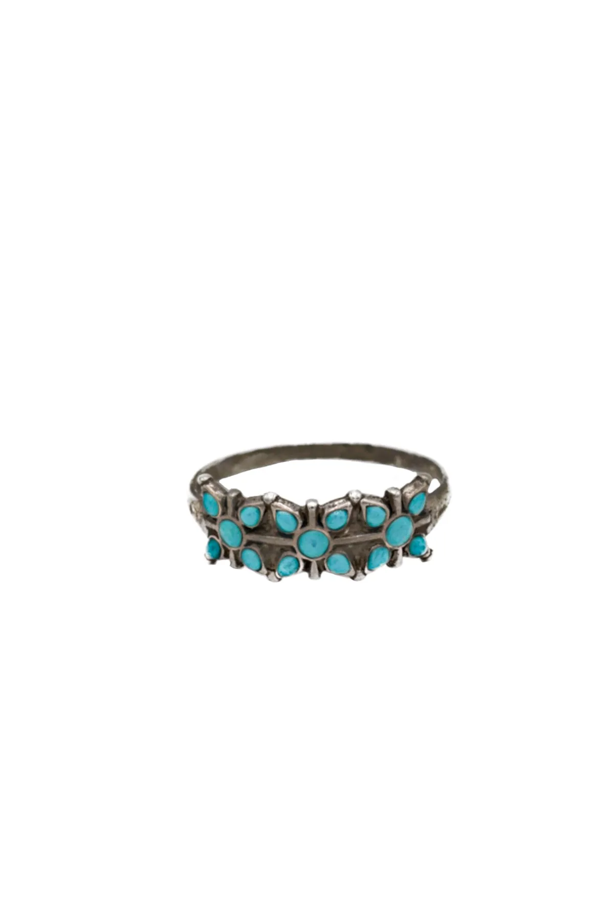 1950's Vintage turquoise flower ring, Bell Trading Post