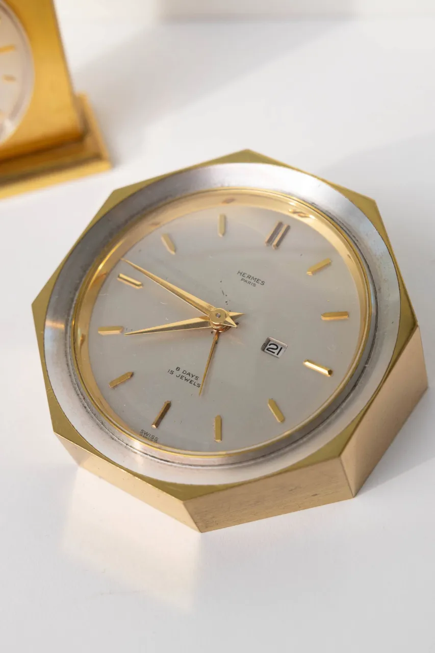 1960's Hèrmes Octagonal Desk Clock