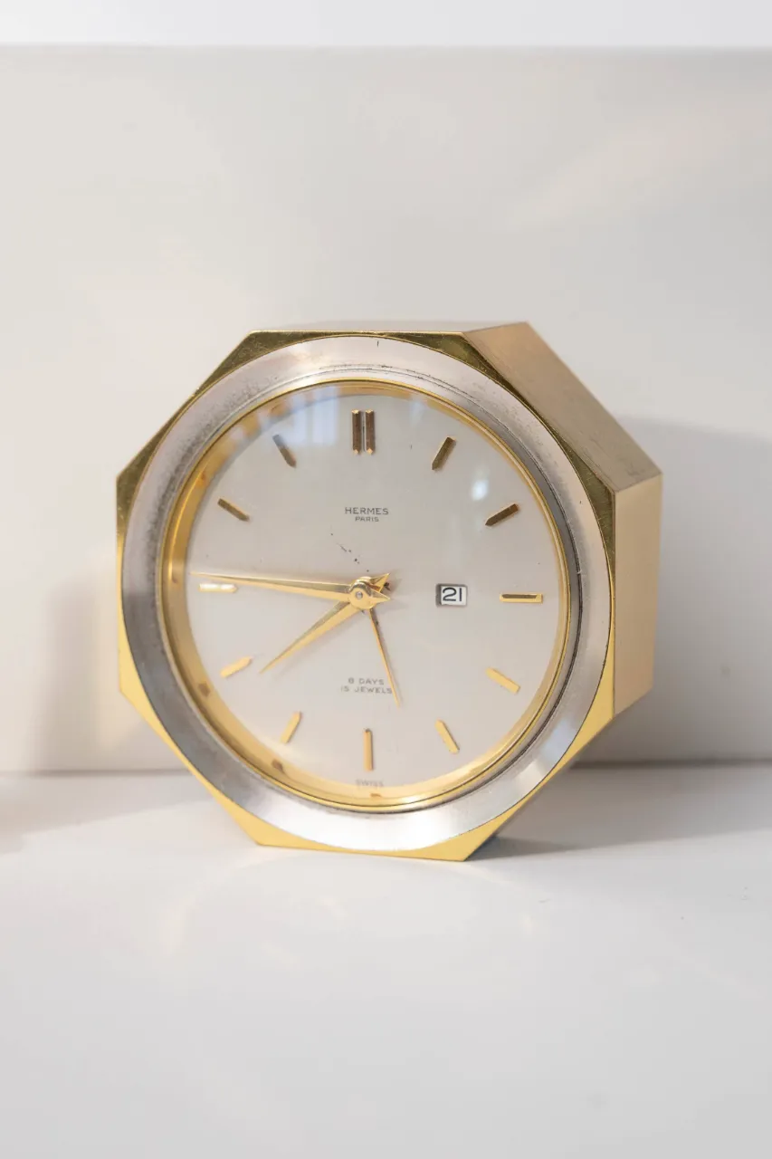 1960's Hèrmes Octagonal Desk Clock