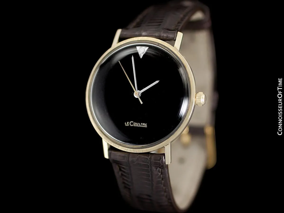 1966 Jaeger-LeCoultre Vintage Museum Watch, Modern Art - 14K Gold & Diamonds