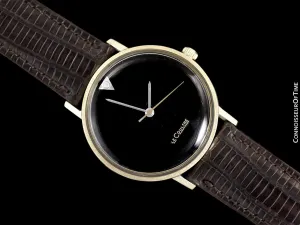 1966 Jaeger-LeCoultre Vintage Museum Watch, Modern Art - 14K Gold & Diamonds