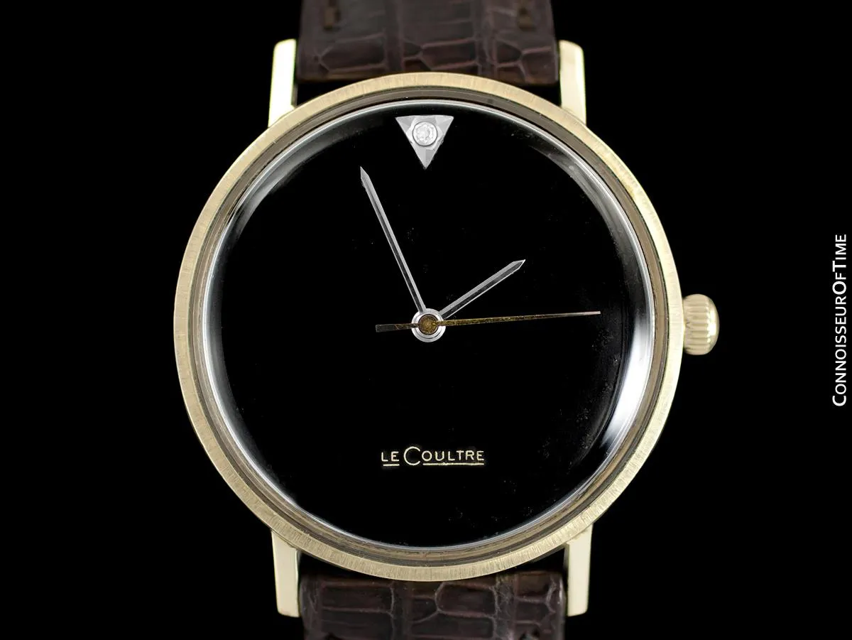 1966 Jaeger-LeCoultre Vintage Museum Watch, Modern Art - 14K Gold & Diamonds