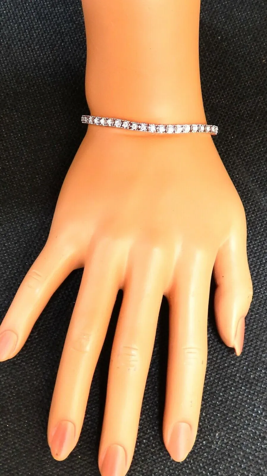 2.02ct. natural round diamonds tennis bracelet classic 14 karat rose gold