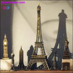 22cm Metal Art Crafts - Paris Eiffel Tower Model Figurine in