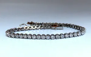 2.34ct Natural Diamonds Tennis Bracelet 14kt Gold Classic Riviera