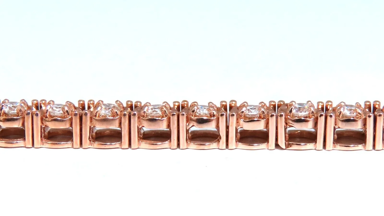 2ct. natural round diamonds tennis bracelet classic 14 karat rose gold