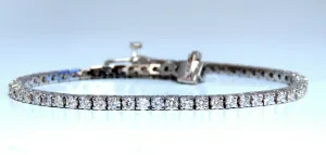 3.30ct. natural round diamonds tennis bracelet classic 14 karat white gold