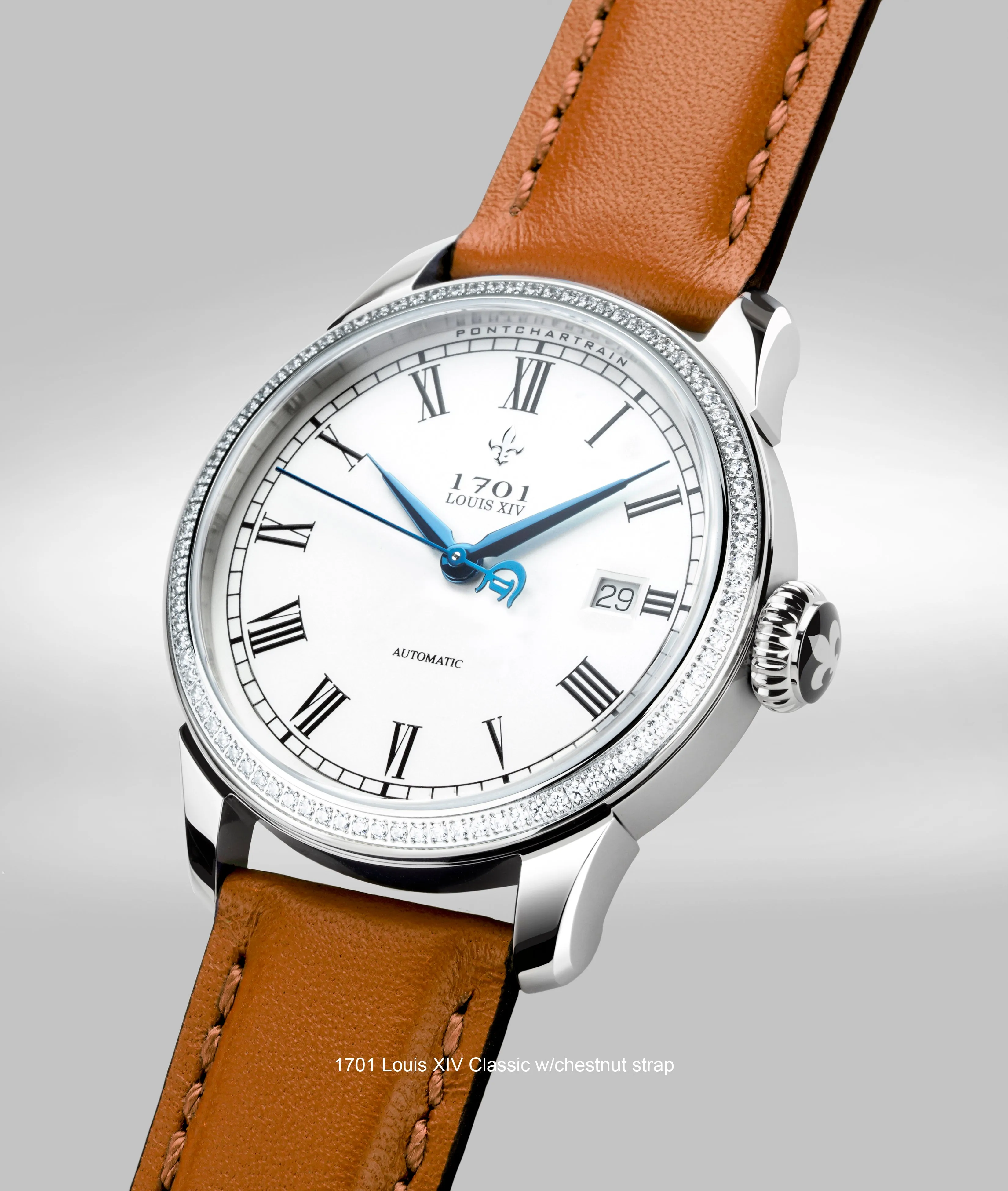 39mm Women's 1701 Pontchartrain Louis XIV classic Exhibition