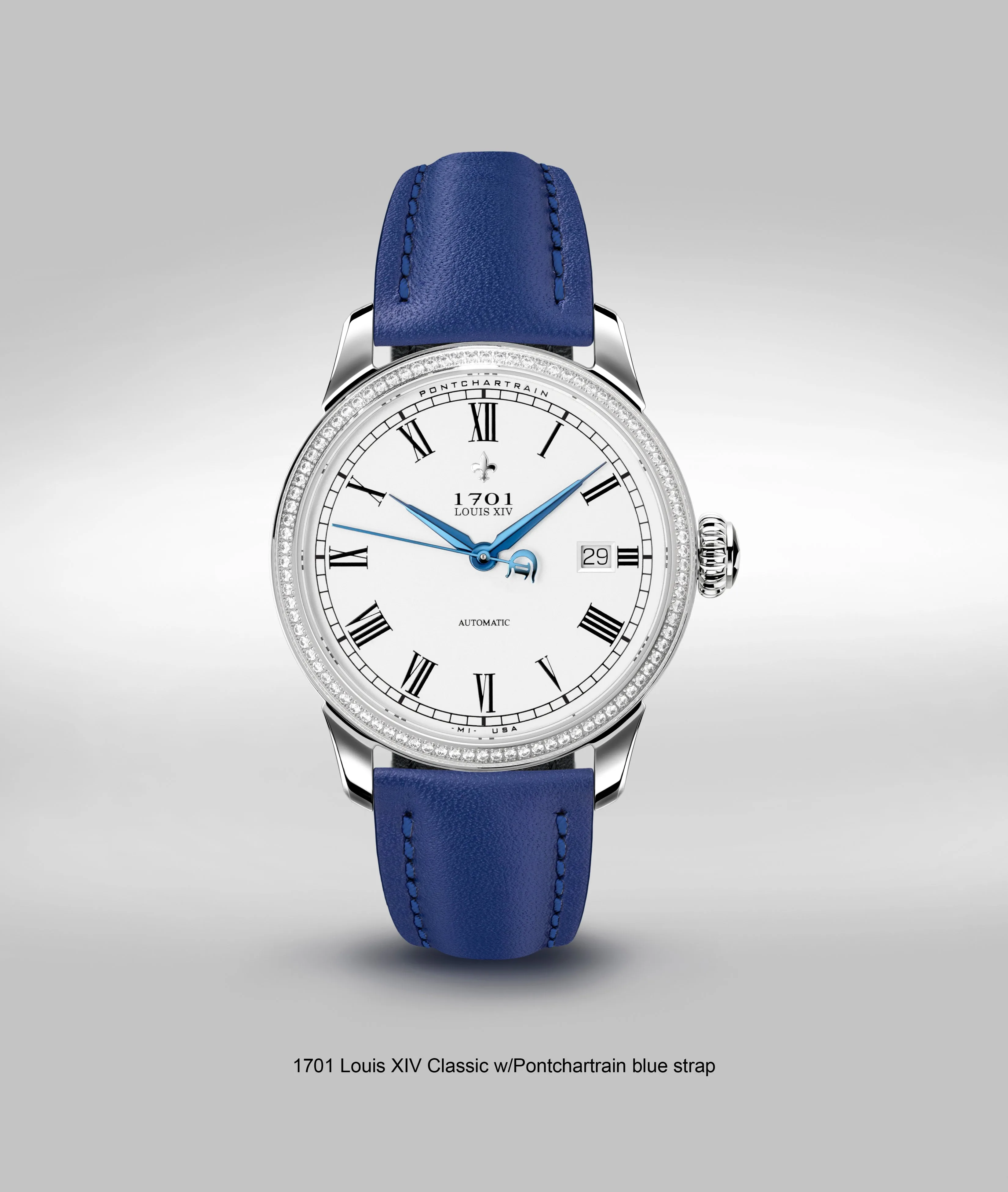 39mm Women's 1701 Pontchartrain Louis XIV classic Exhibition