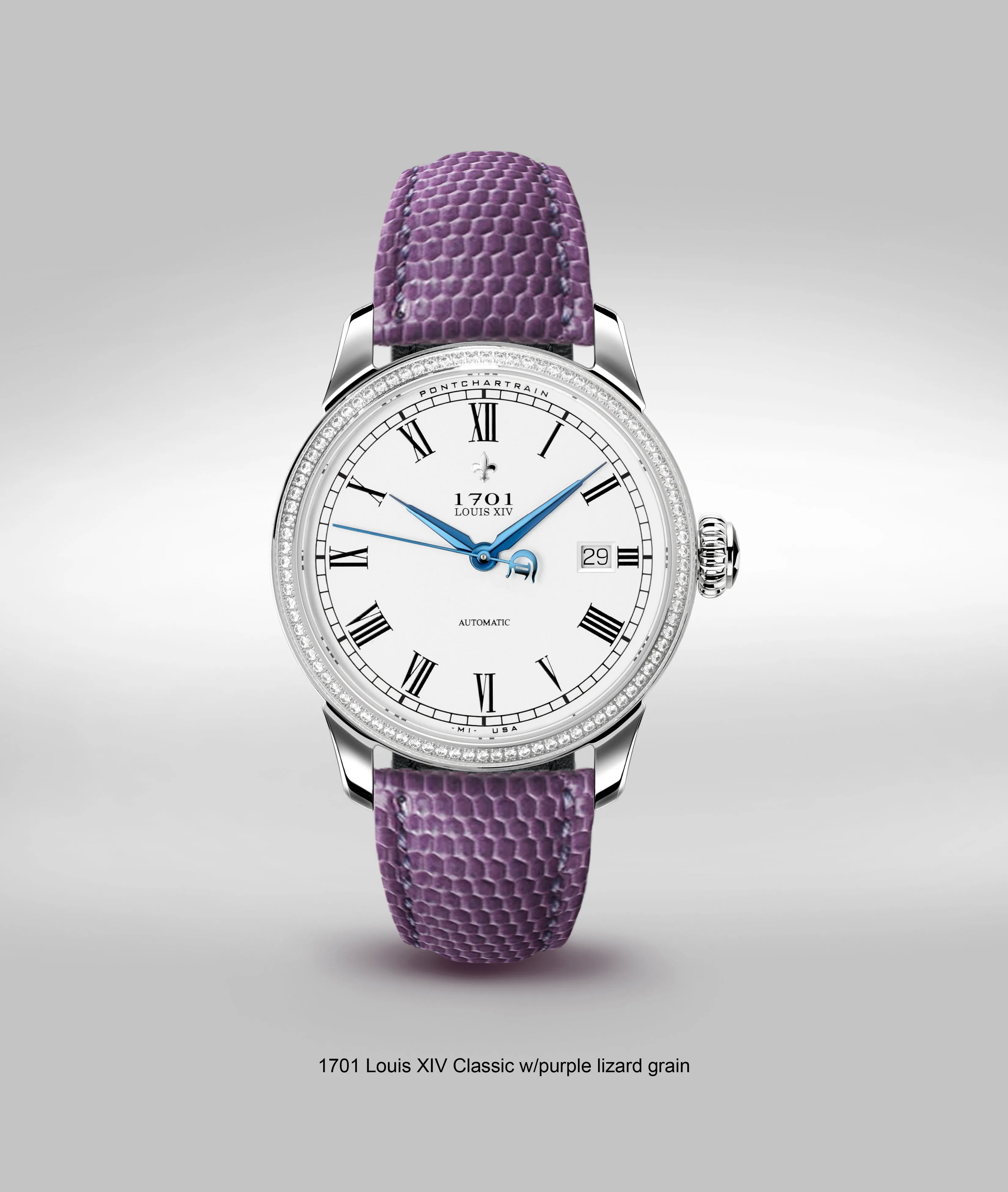 39mm Women's 1701 Pontchartrain Louis XIV classic Exhibition