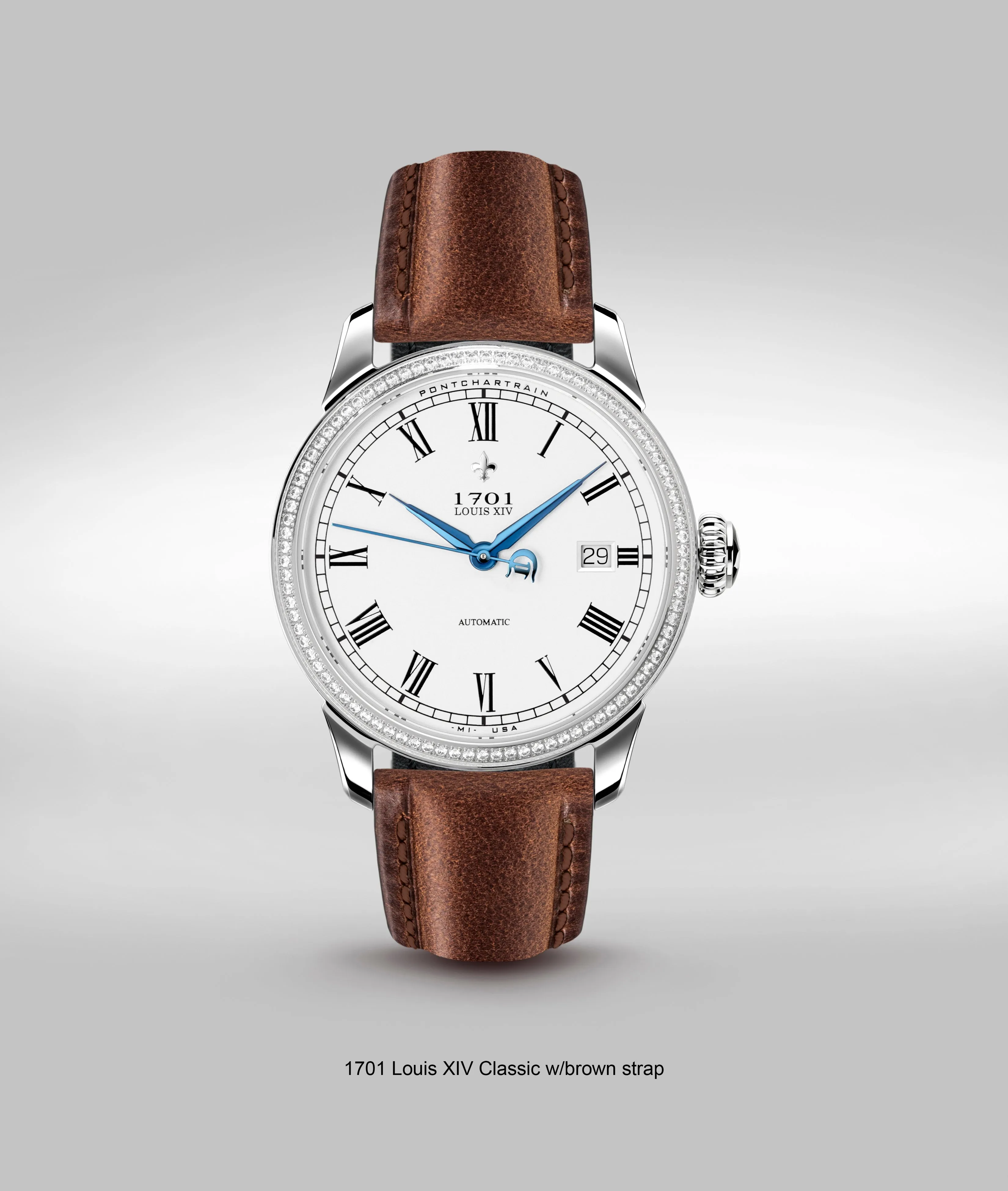 39mm Women's 1701 Pontchartrain Louis XIV classic Exhibition