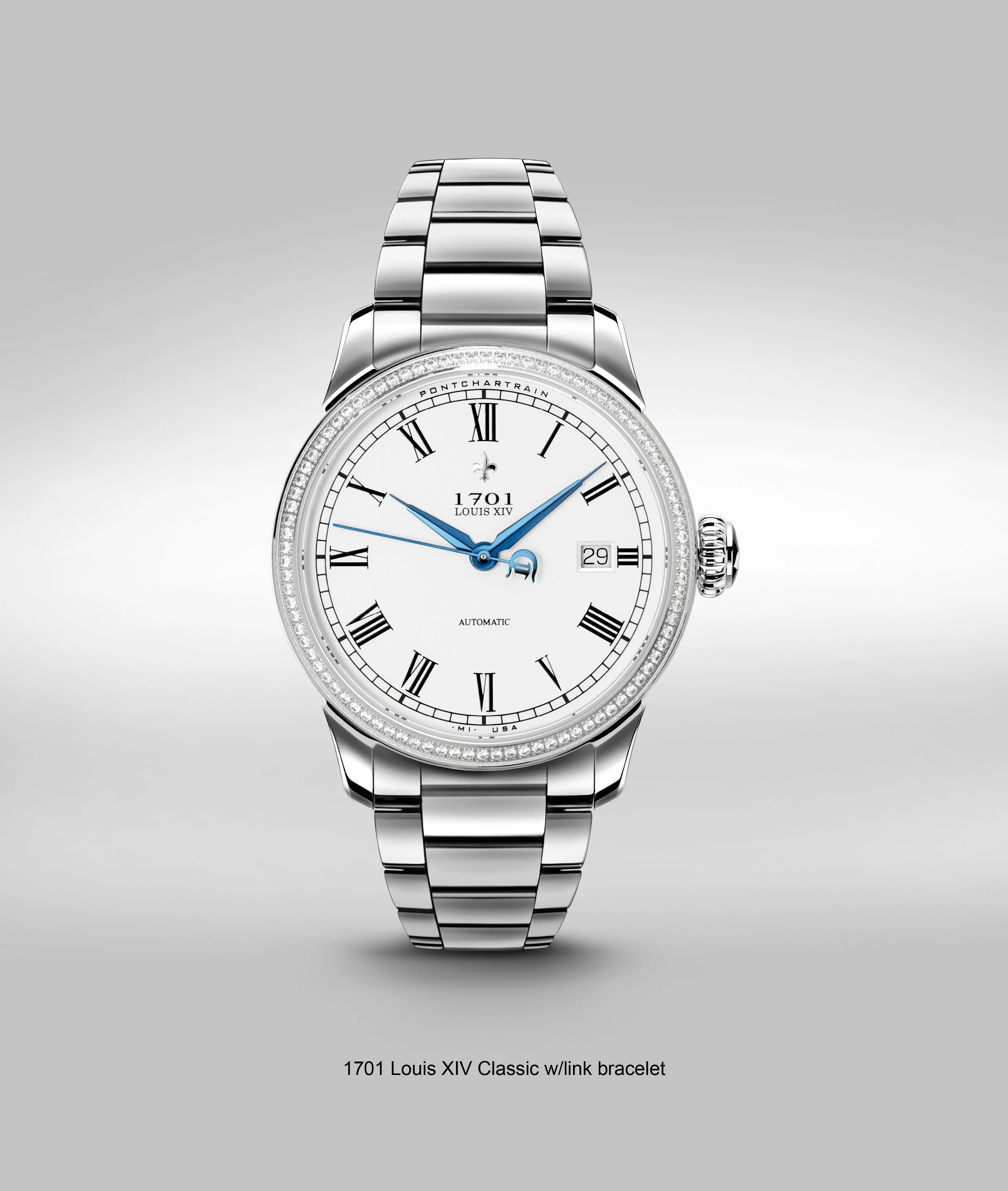 39mm Women's 1701 Pontchartrain Louis XIV classic Exhibition