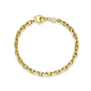400004 18KT YG Classic Link Bracelet, 19cm
