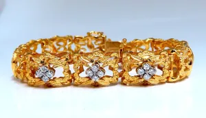 .45ct Natural Diamonds Bracelet 14kt Edwardian Deco Frame