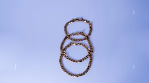 5MM Cuban Bracelet Gold