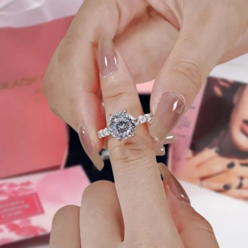 7.3 Ctw Round Diamond Engagement Ring