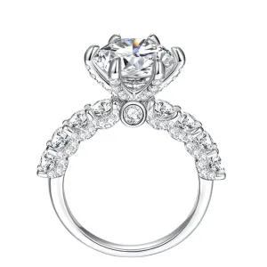 7.3 Ctw Round Diamond Engagement Ring