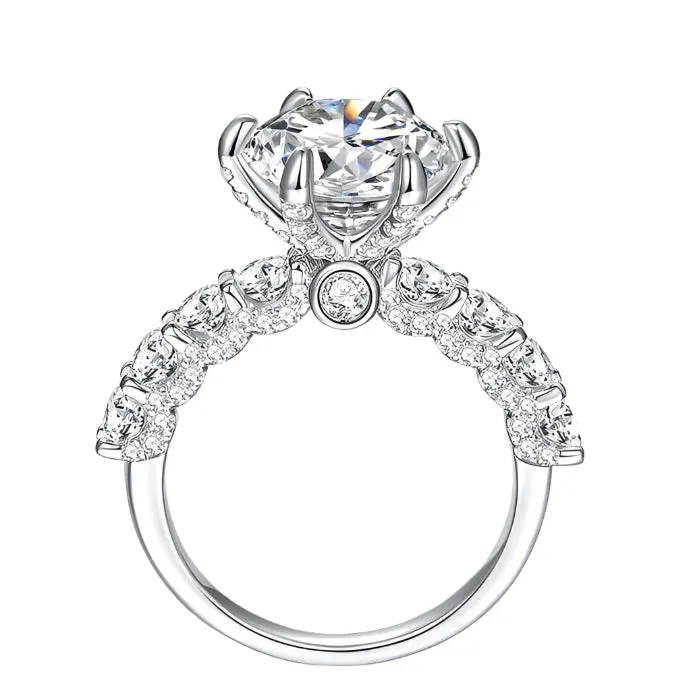 7.3 Ctw Round Diamond Engagement Ring