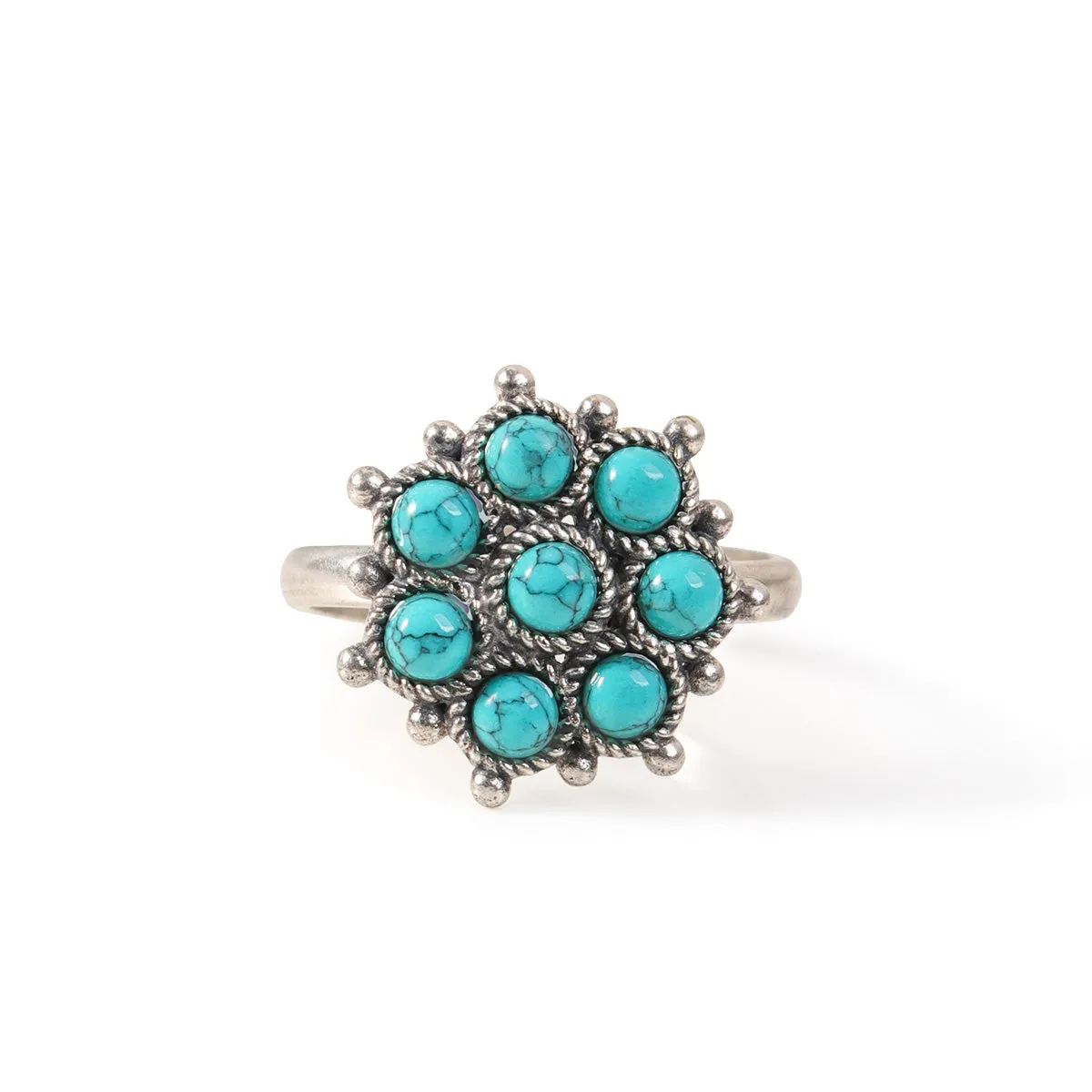 Adaa Turquoise Silver Finger Ring by MOHA