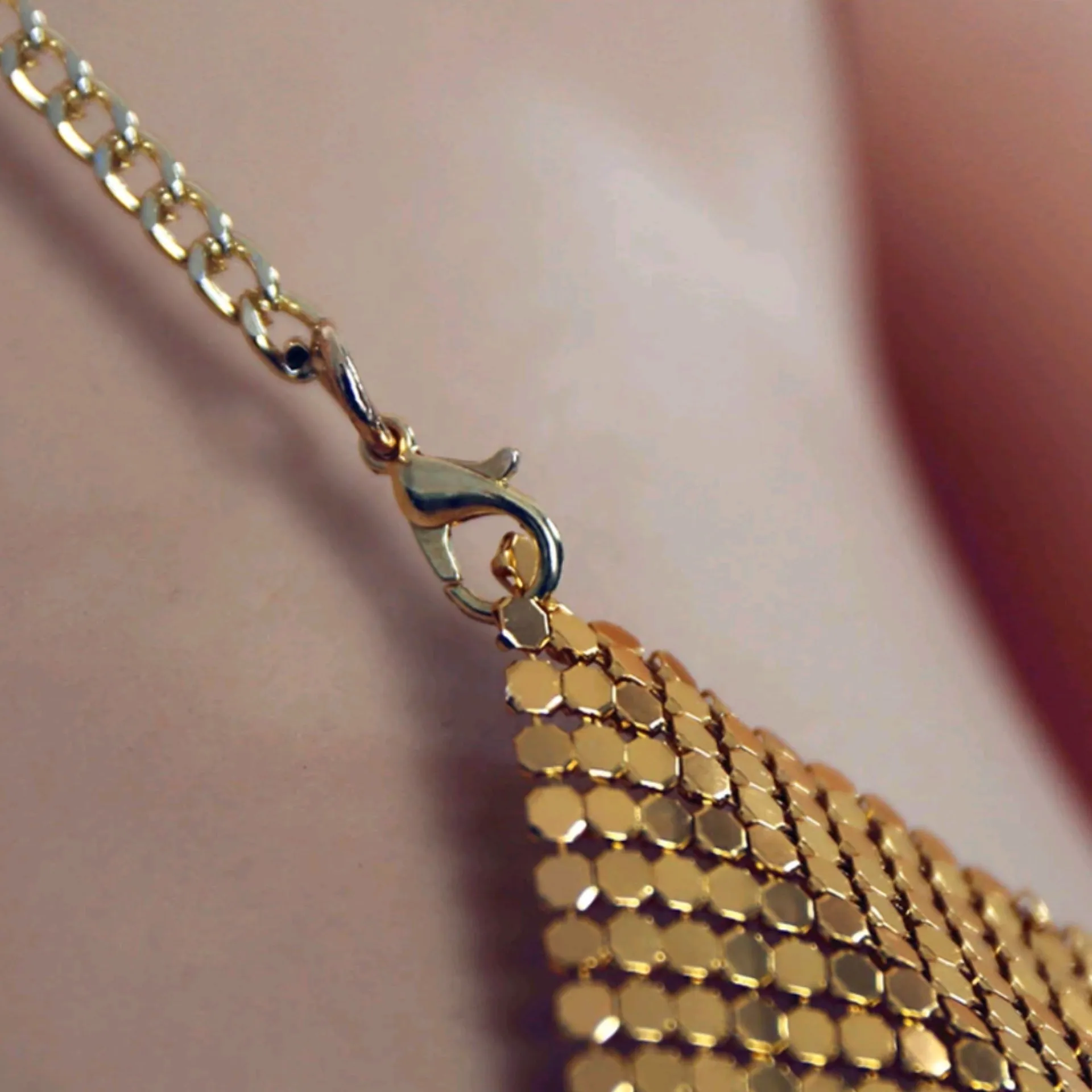 All Chained Up Glitz Top (Gold)