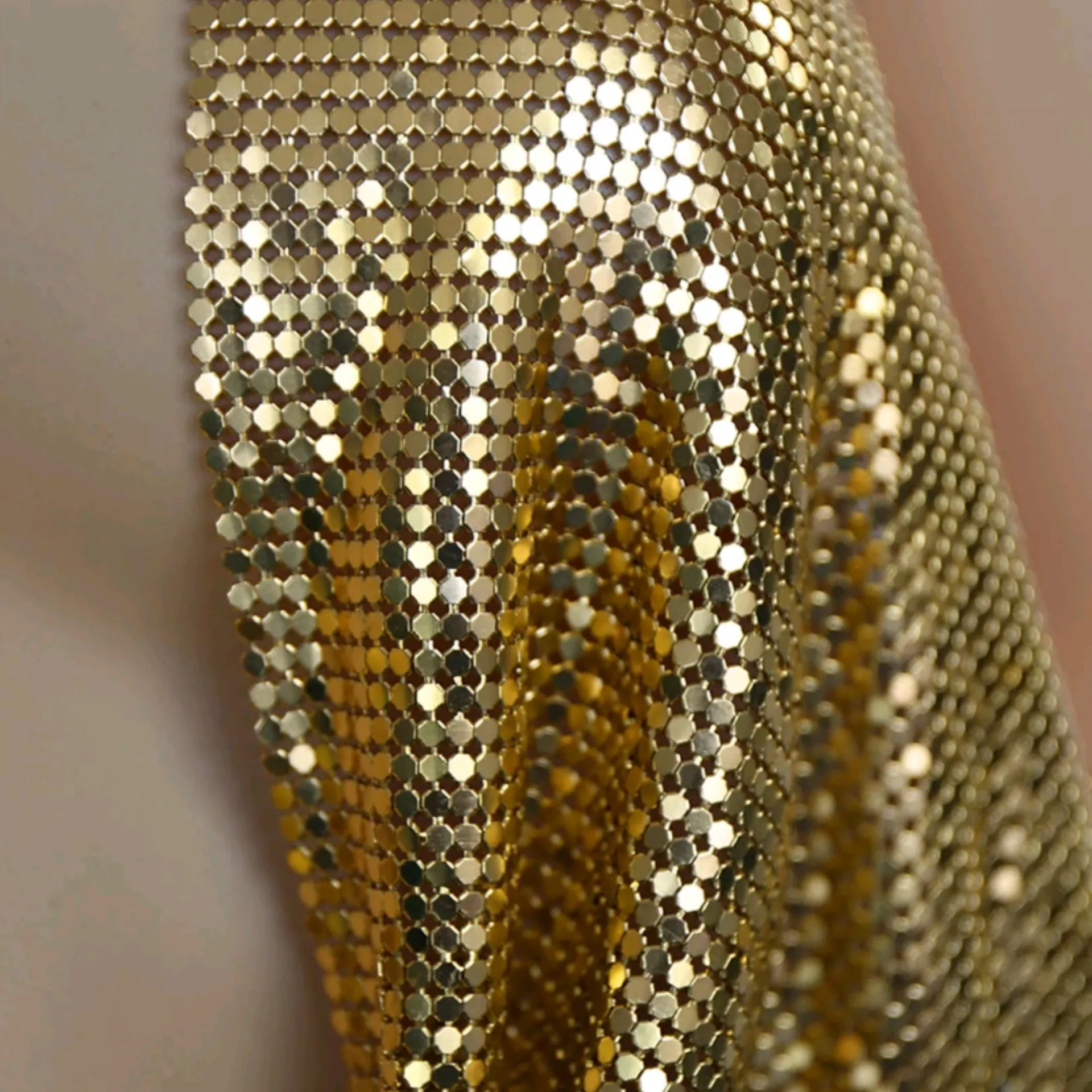 All Chained Up Glitz Top (Gold)
