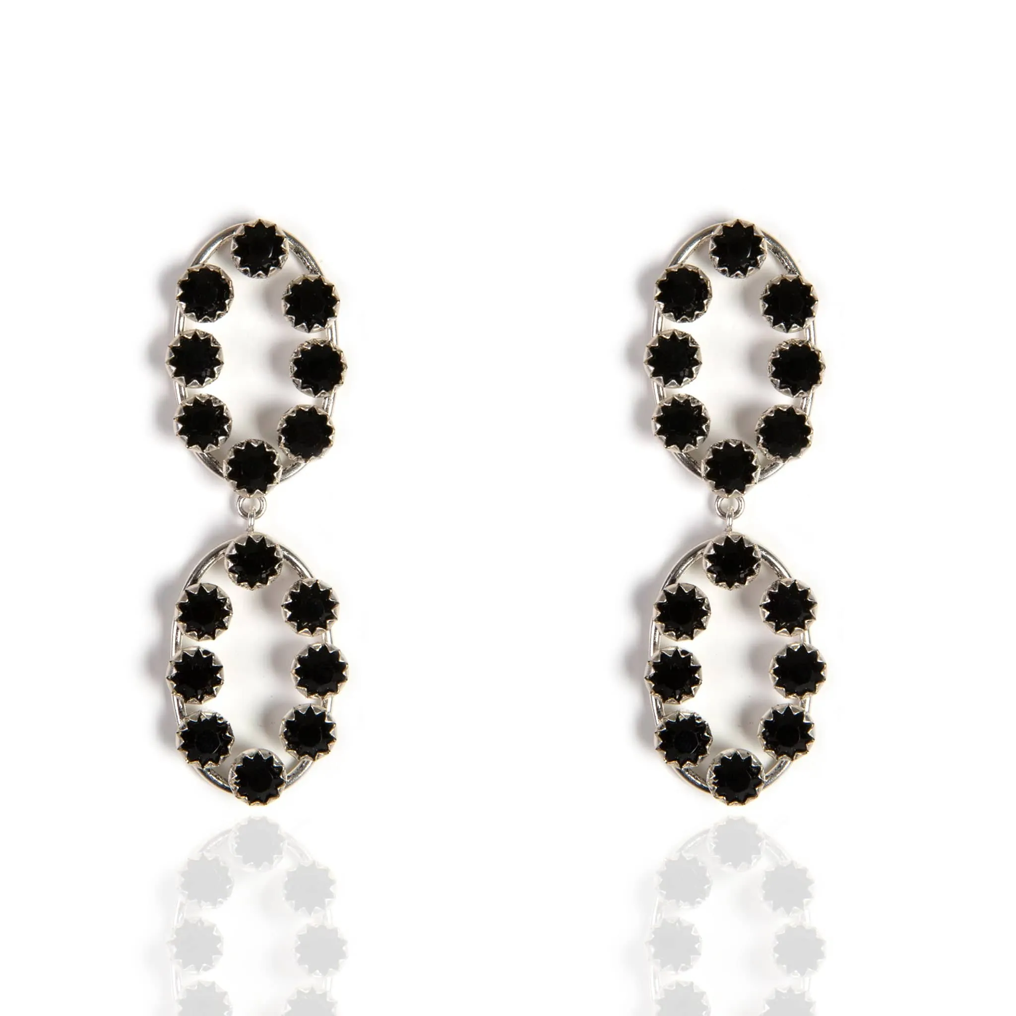 Amulets of Glamour Earrings-Jet
