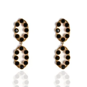 Amulets of Glamour Earrings-Jet