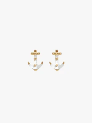 Anchor Stud Earrings
