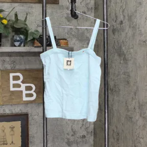 Anne Klein Womens Knit Tank Top Sweater 10828188 Ocean Sky Blue S