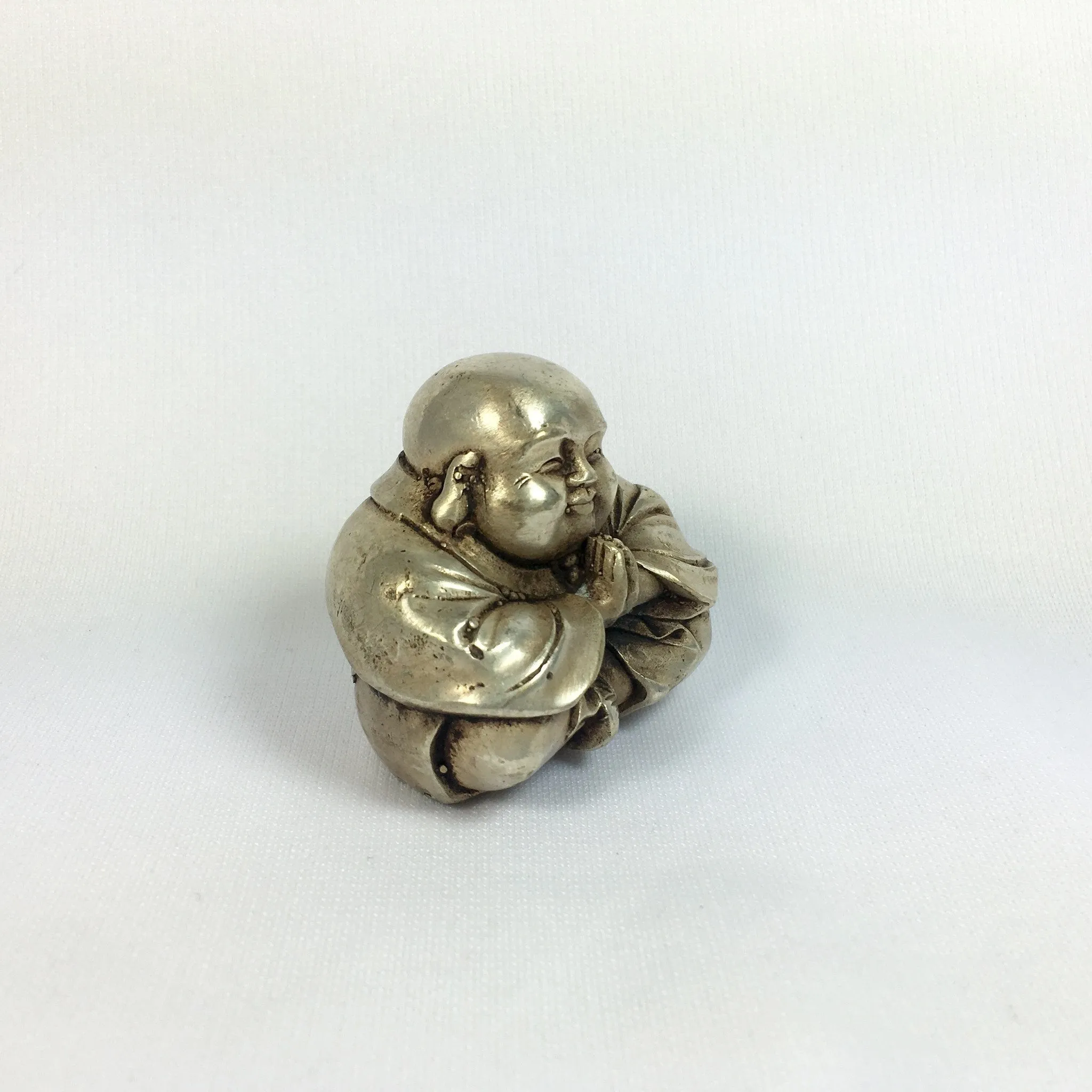Antique Bronze Statue Praying Buddha