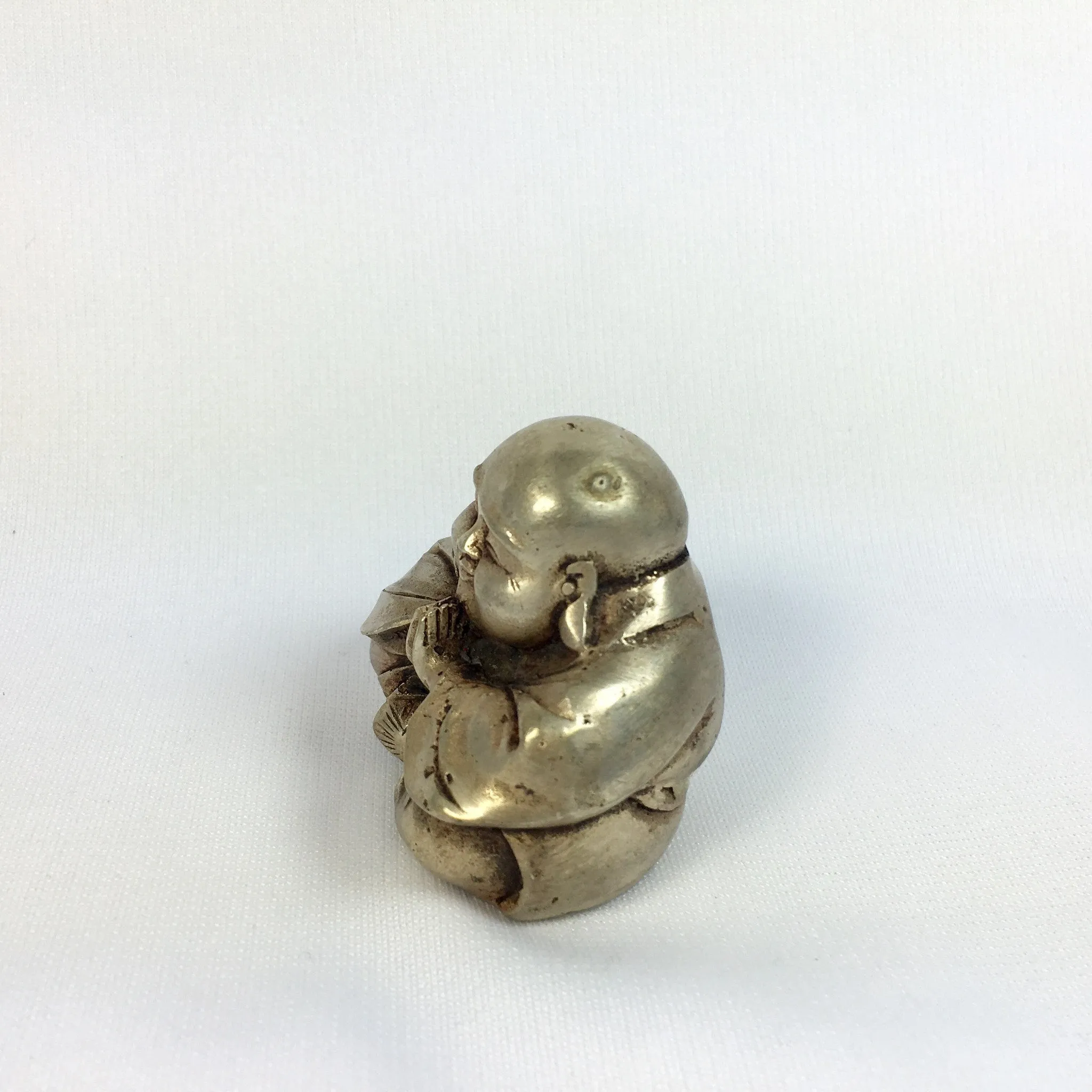 Antique Bronze Statue Praying Buddha