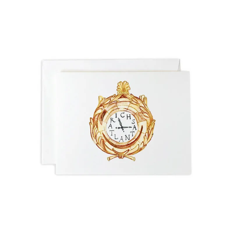 Atlanta Rich's Clock Greeting Card