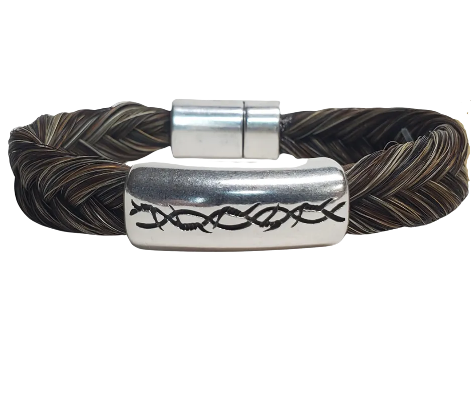 Barb Wire Horsehair Bracelet
