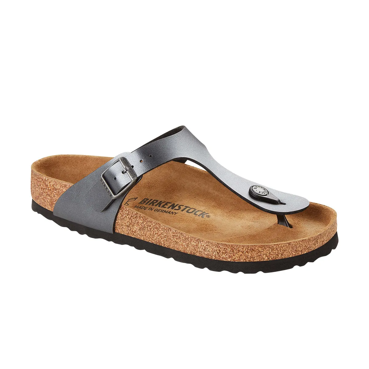 Birkenstock Gizeh BirkoFlor- Metallic Black- Regular